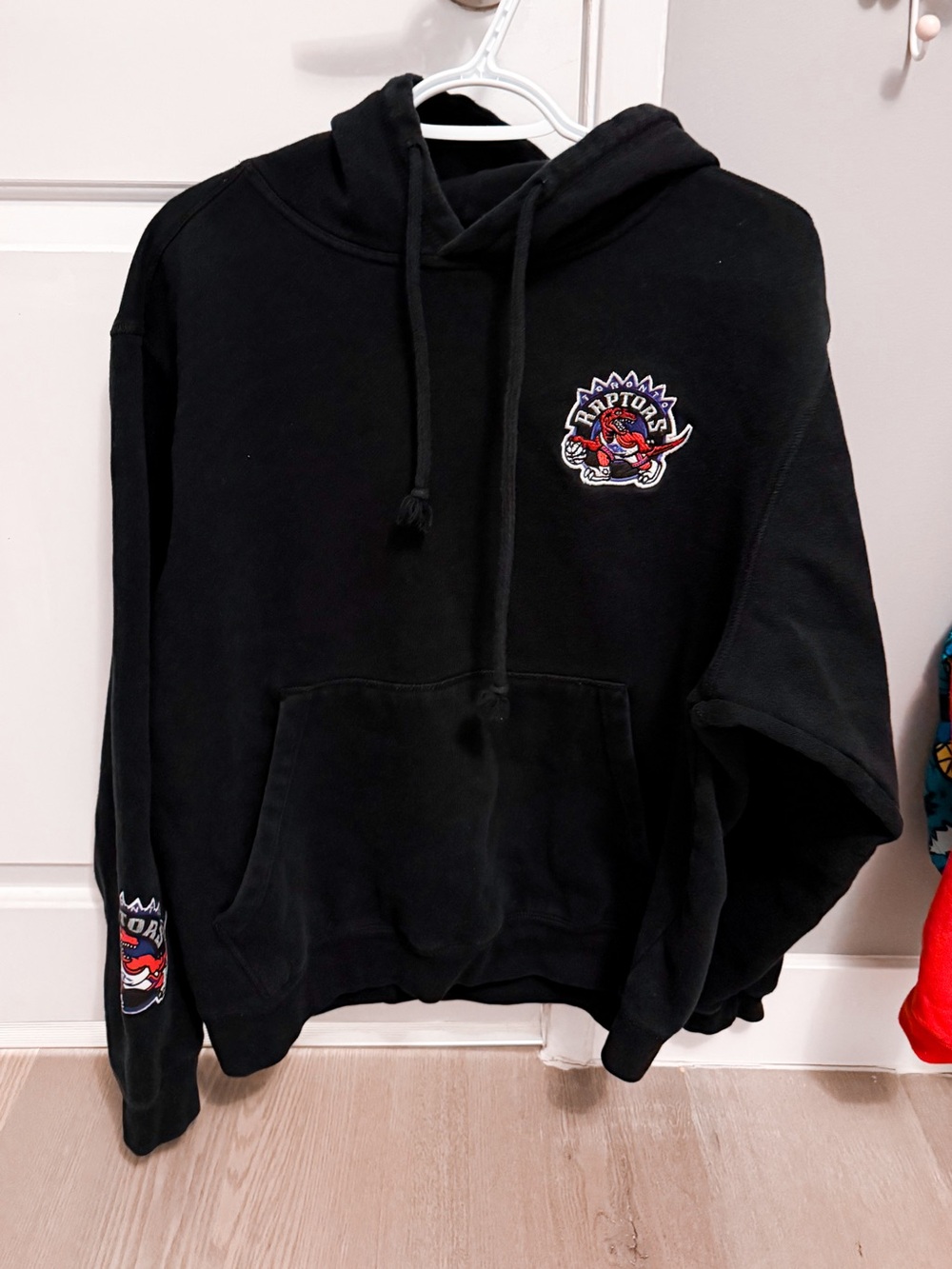 Mitchell & Ness Black Toronto Raptors Crewneck Hoodie